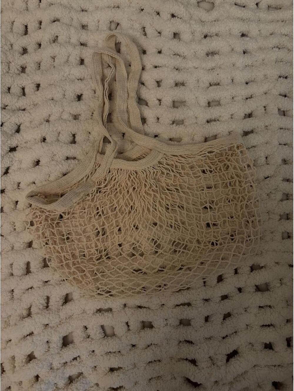 Women's Cream and Tan Bag